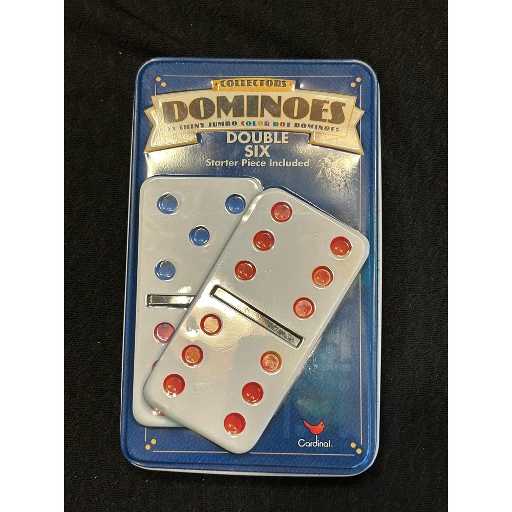Cardinal Collectors Dominoes Color Dot Double Six Jumbo